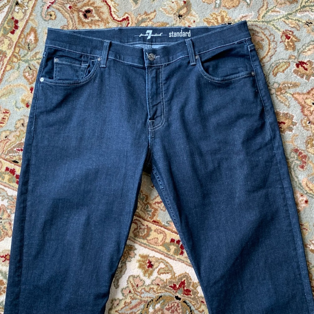 7 Fam Jeans mens standard fit dark wash denim 7 for all mankind - Picture 2 of 7